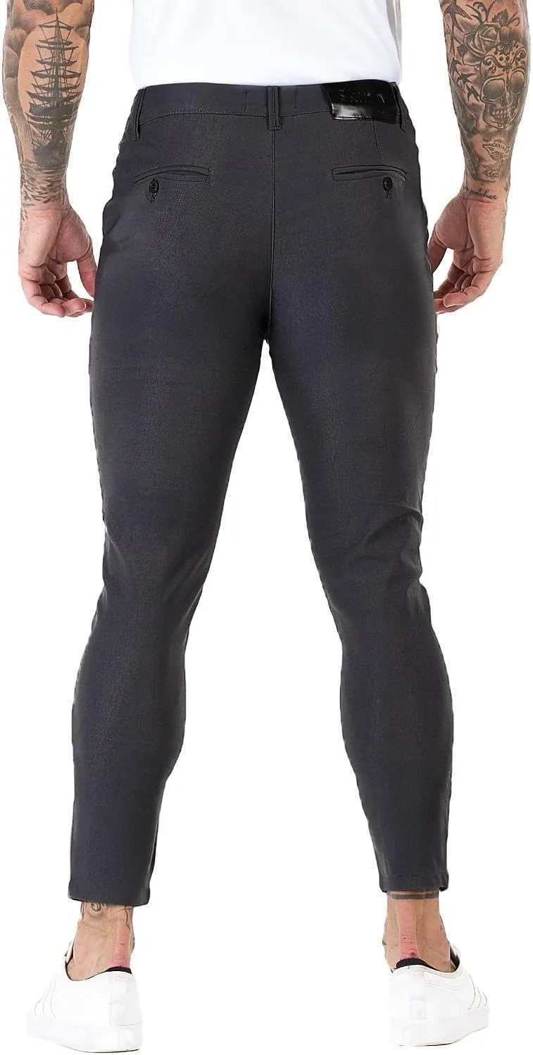 GINGTTO Mens Dress Pants Slim Fit Chino Pants for Men Formal