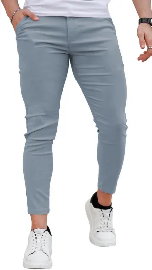 GINGTTO Mens Dress Pants Slim Fit Chino Pants for Men Formal