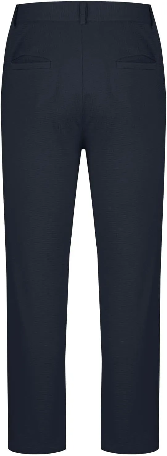 Golf Pants for Men Slim Fit Outdoor Athletic Dress Pants Flat Front Suit Trousers Men for Wedding Guest Business Work