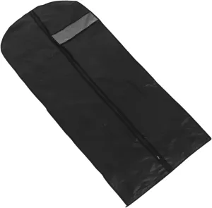 Hanging Clothes Storage Bag Zipper Garment Protector for Suits Jackets Dresses Dust Cover for Closet Organization Black
