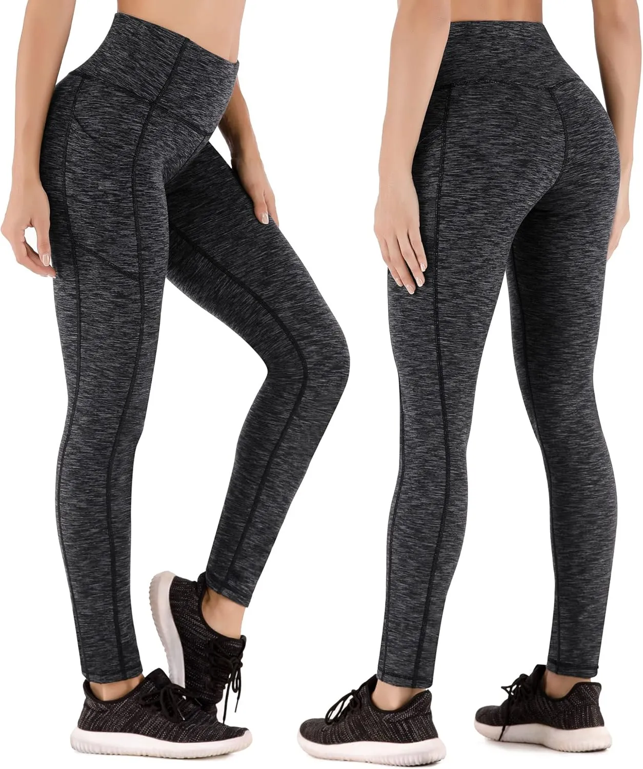Heathyoga Fleece Lined Leggings with Pockets for Women Thermal Leggings Warm Leggings Women Winter High Waisted Yoga Pants