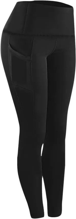 High Waisted Leggings with Pockets Women, No See Through Tummy Control Yoga Pants Workout Gym Leggings