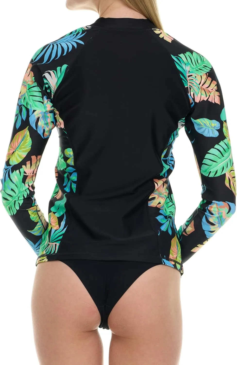 Hurley Rash Guard for Women Full Zip, Zip Up Long Sleeve Swim Shirts for Women, Surfing Top UPF 50  SPF Sun & UV Protection