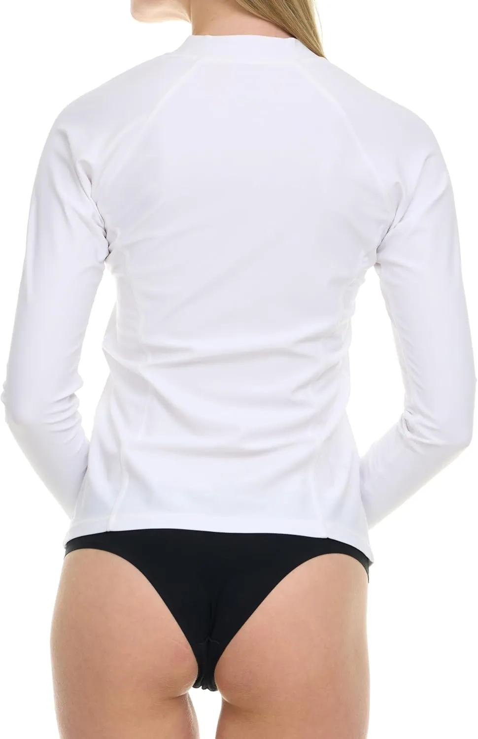 Hurley Rash Guard for Women Full Zip, Zip Up Long Sleeve Swim Shirts for Women, Surfing Top UPF 50  SPF Sun & UV Protection