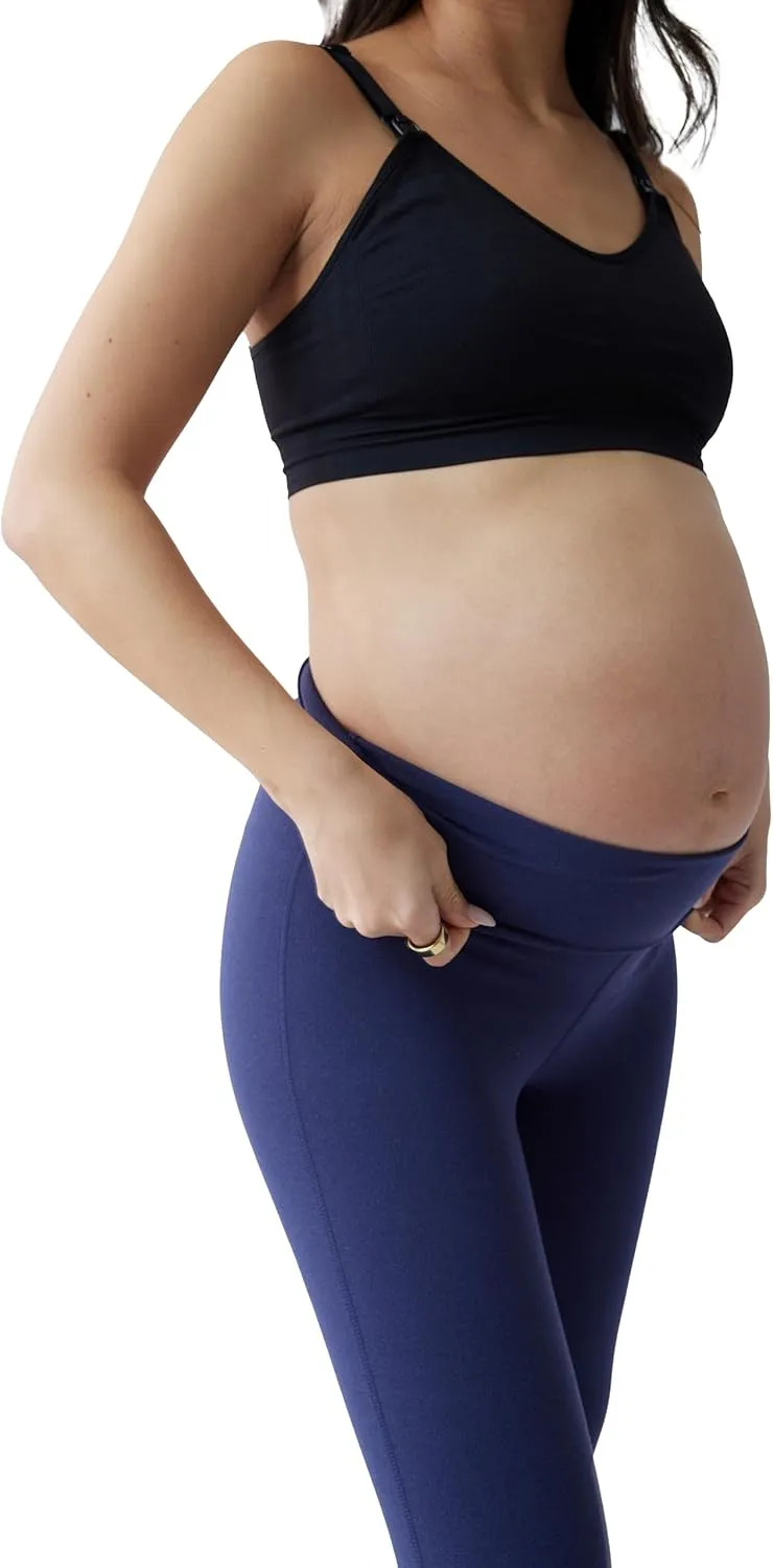 Ingrid & Isabel Basics - Active Maternity Leggings - Over The Belly Active Wear Pregnancy Leggings for Women