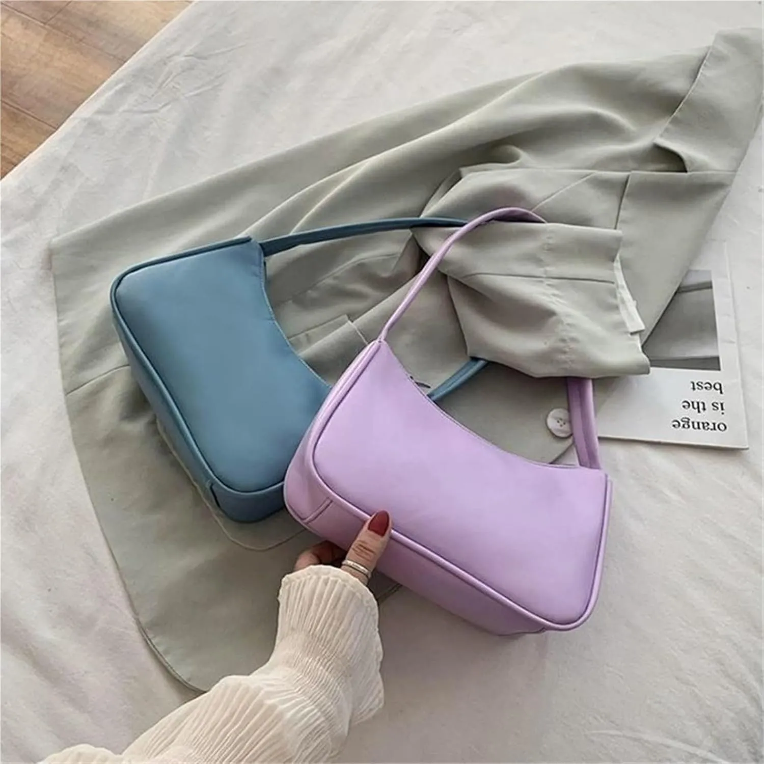 Leather Crossbody Bag Women Underarm Bag Trend Handbag Girl Small Shoulder Bags