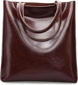 Leather Women Shoulder Bags Large Female Fashion Office Retro Bag Ladies Hand Big Bags for women