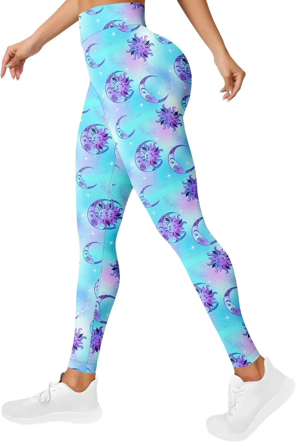 Leggings for Women Printed Funny Gym Womens Yoga Pants Rainbow Crazy Leggings