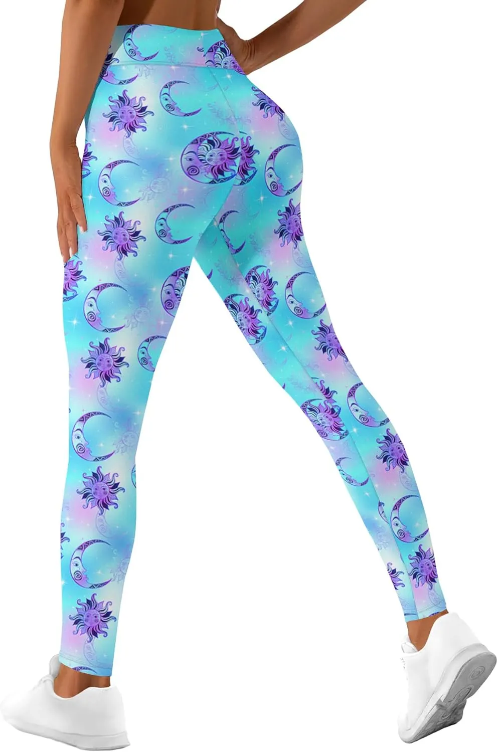 Leggings for Women Printed Funny Gym Womens Yoga Pants Rainbow Crazy Leggings
