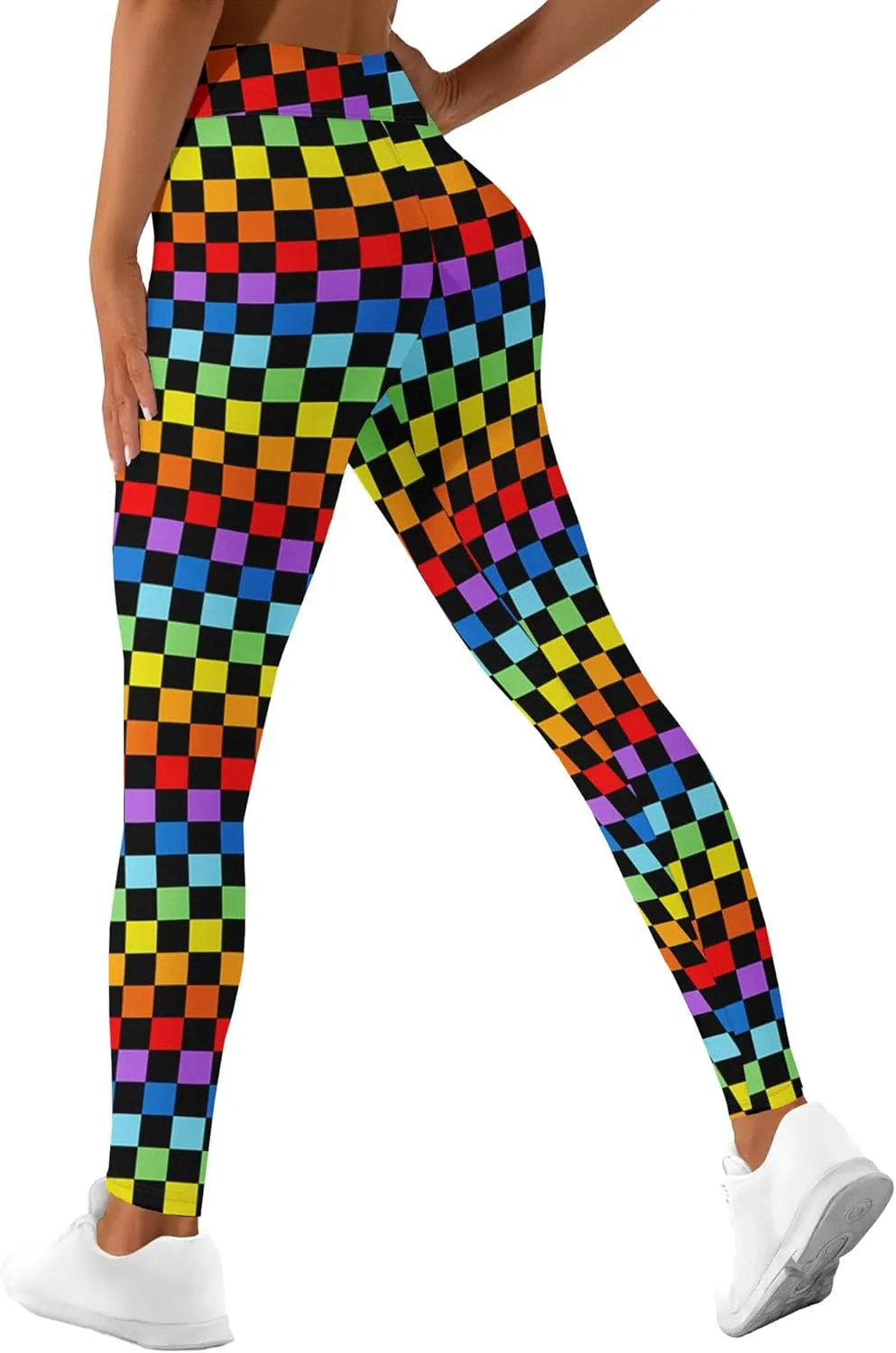Leggings for Women Printed Funny Gym Womens Yoga Pants Rainbow Crazy Leggings