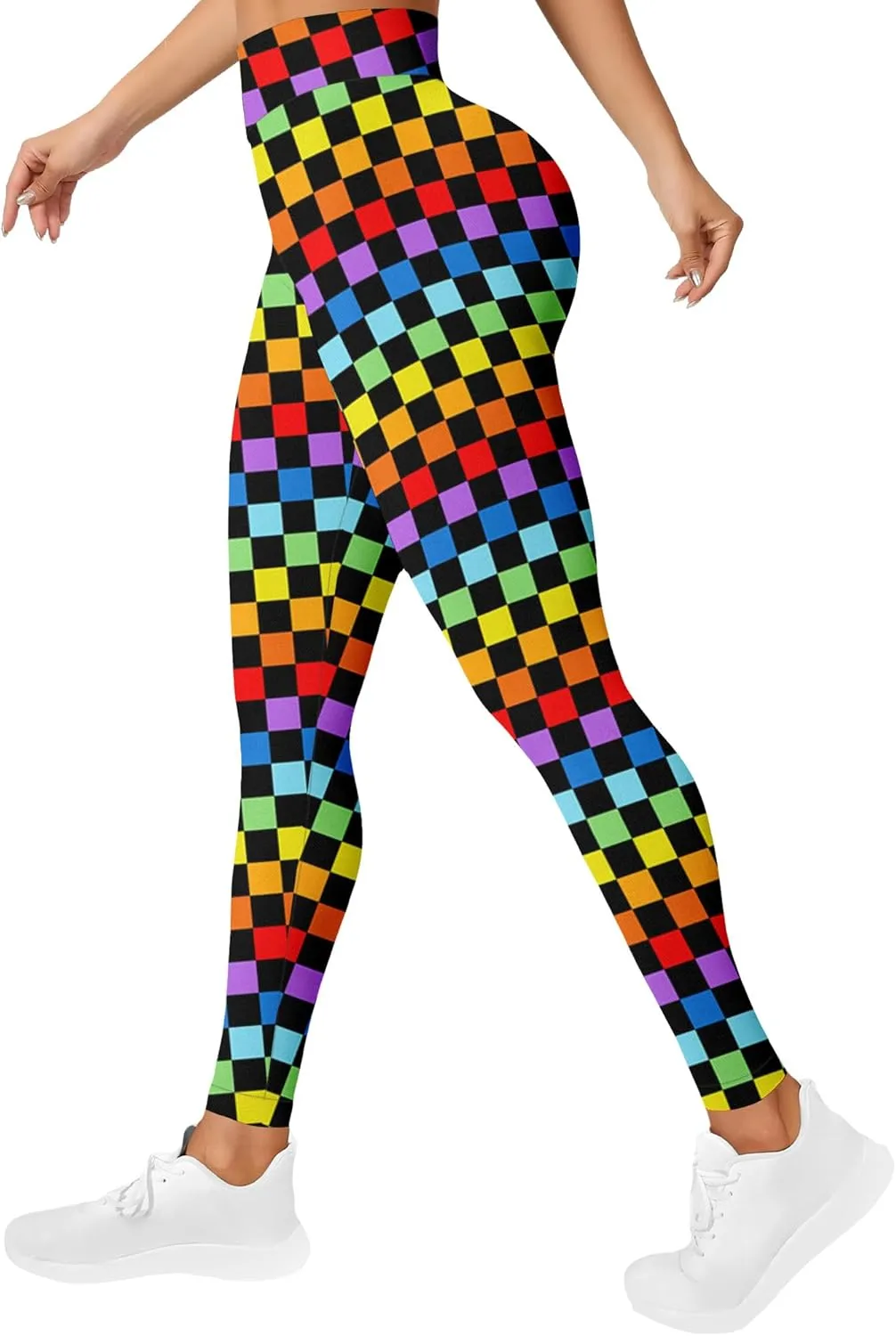 Leggings for Women Printed Funny Gym Womens Yoga Pants Rainbow Crazy Leggings