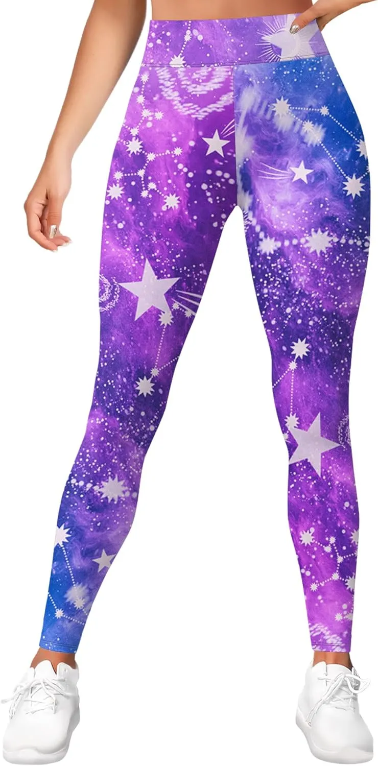Leggings for Women Printed Funny Gym Womens Yoga Pants Rainbow Crazy Leggings