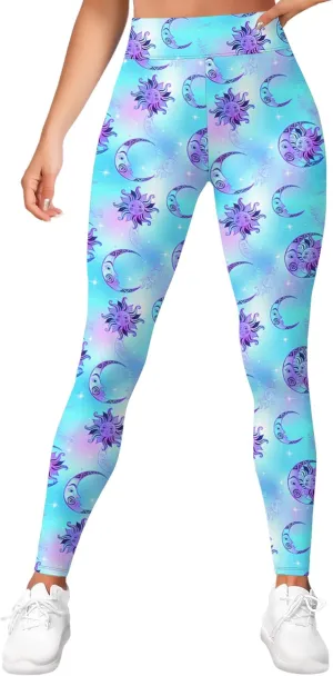 Leggings for Women Printed Funny Gym Womens Yoga Pants Rainbow Crazy Leggings
