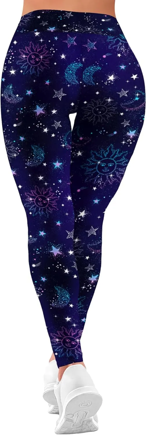 Leggings for Women Printed Funny Gym Womens Yoga Pants Rainbow Crazy Leggings