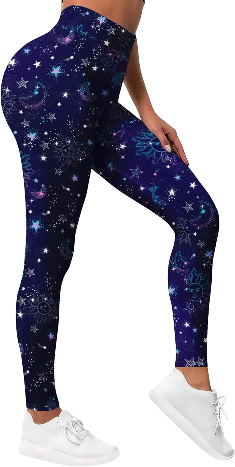 Leggings for Women Printed Funny Gym Womens Yoga Pants Rainbow Crazy Leggings