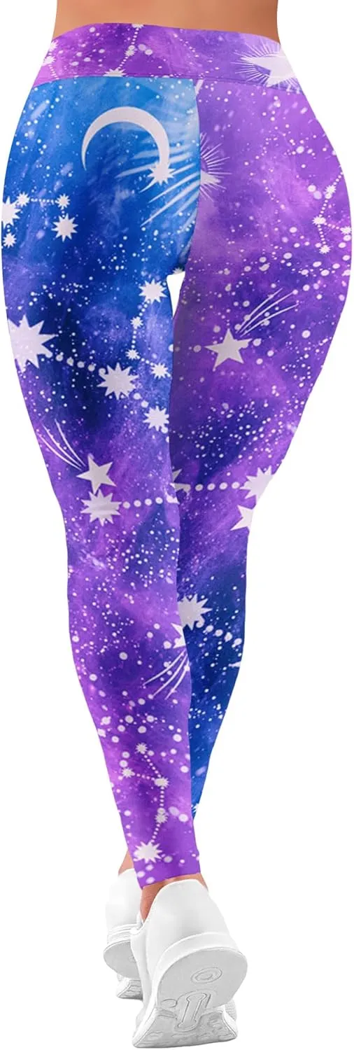 Leggings for Women Printed Funny Gym Womens Yoga Pants Rainbow Crazy Leggings