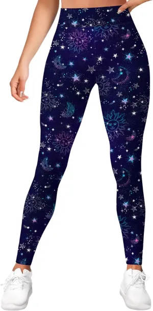 Leggings for Women Printed Funny Gym Womens Yoga Pants Rainbow Crazy Leggings
