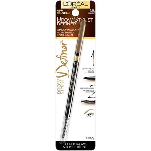 L'Oreal Paris Makeup Brow Definer Waterproof Eyebrow Pencil,