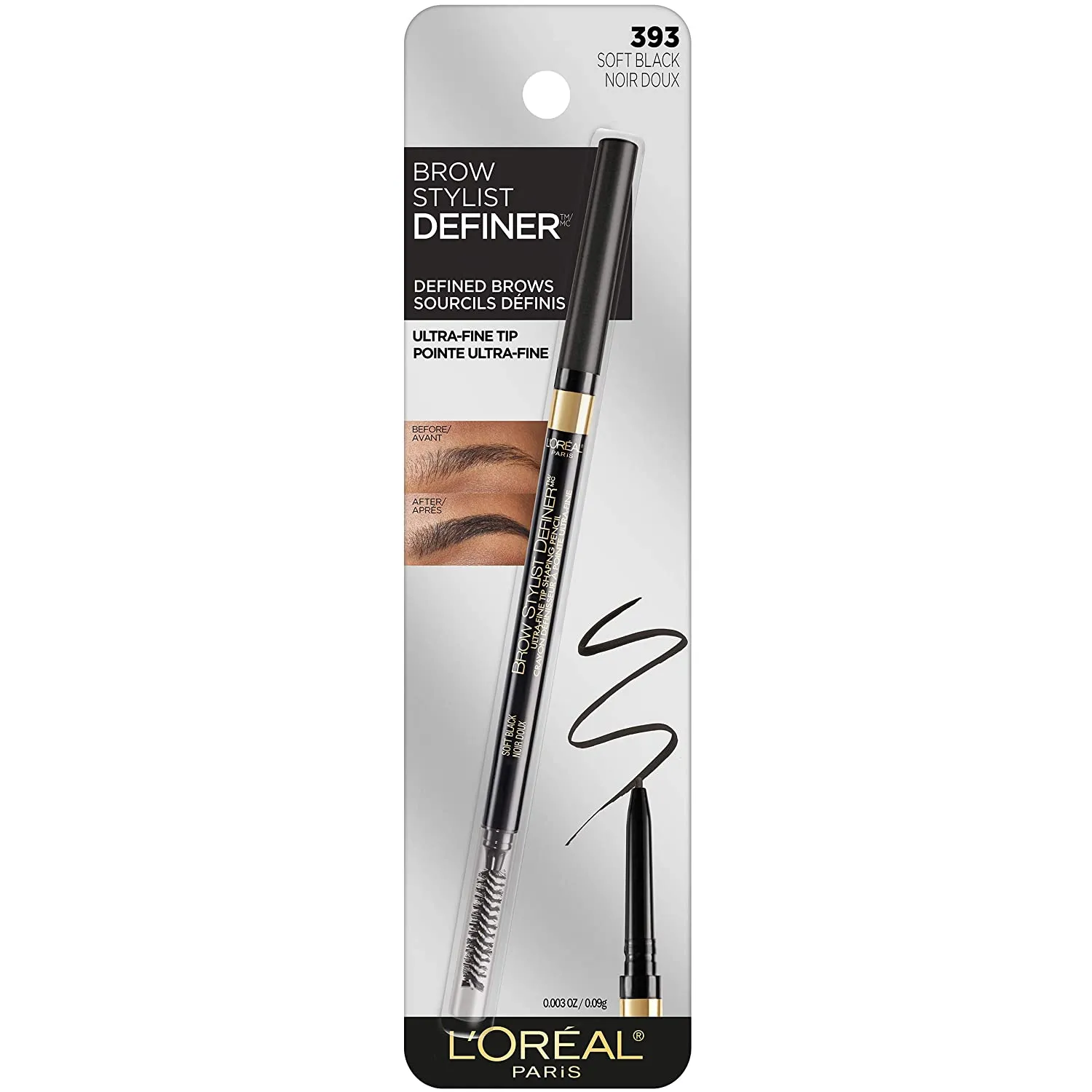 L'Oreal Paris Makeup Brow Definer Waterproof Eyebrow Pencil,