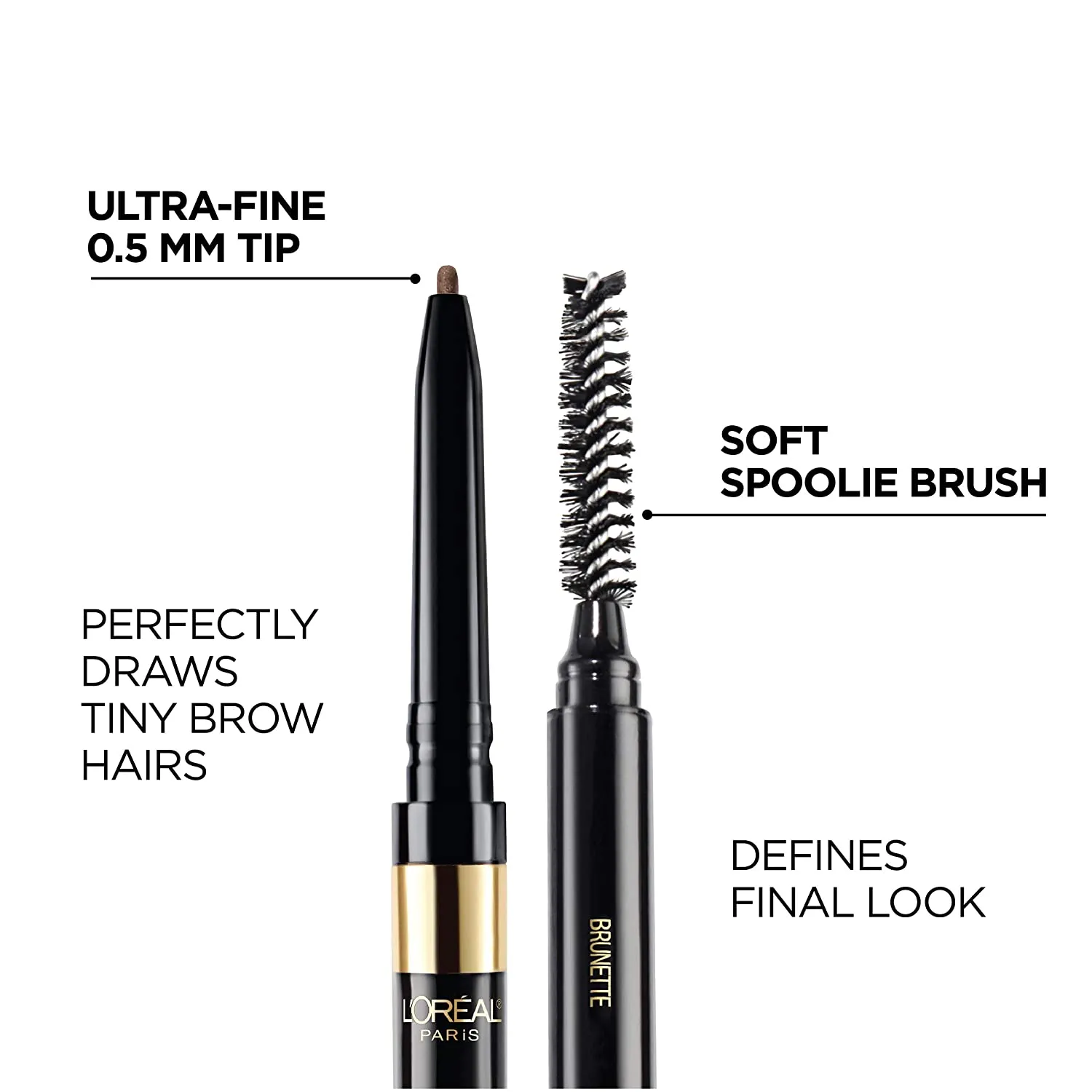 L'Oreal Paris Makeup Brow Definer Waterproof Eyebrow Pencil,