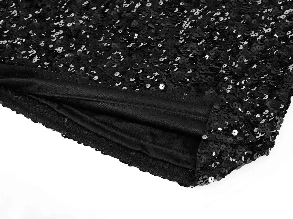 MANER Womens Full Sequin Tops Glitter Party Shirt Short Sleeve Sparkle Blouses S-4X