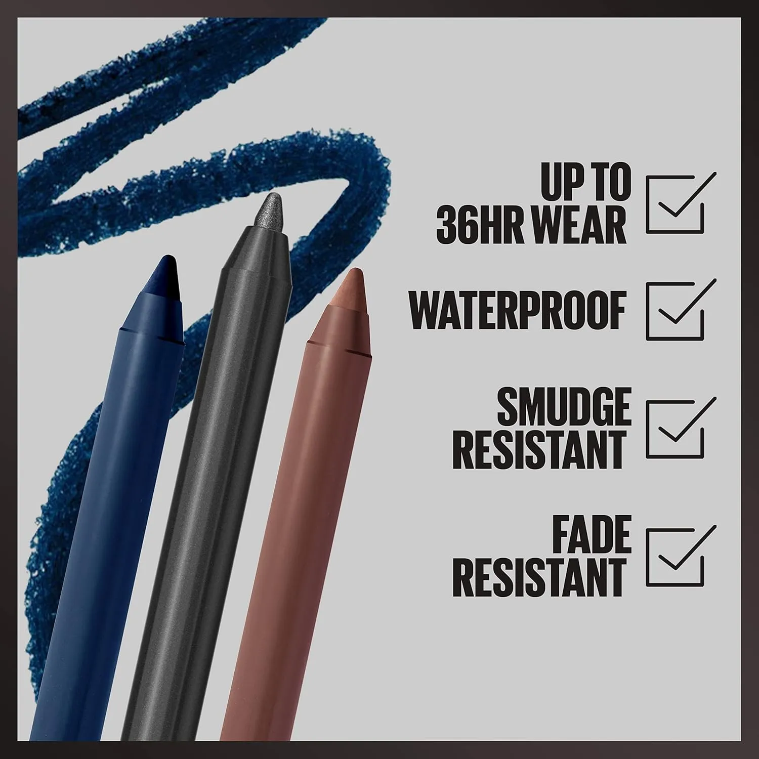 MAYBELLINE Tattoo Studio Long-Lasting Sharpenable Waterproof Eyeliner Pencil,