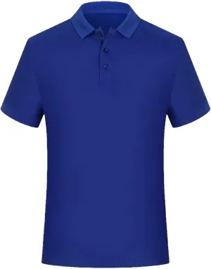 Men Quick Dry Polo Shirt Summer Fashion Casual Basic Tops Short Sleeve Golf Work Tops