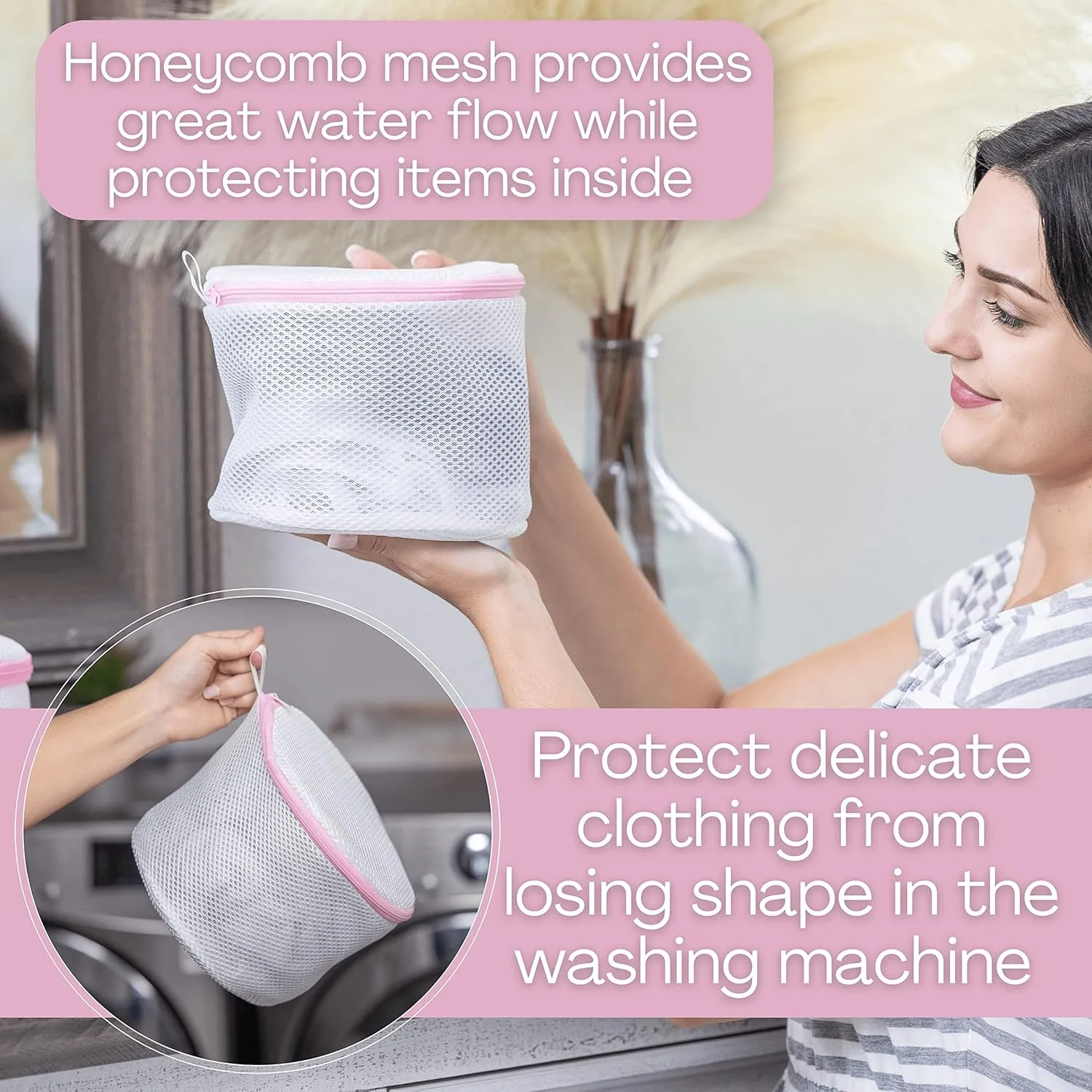 Mesh Bra Bags for Washing Machine, Lingerie wash Bags for Laundry