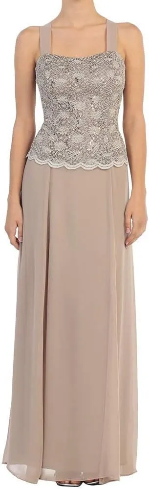 Mother of The Bride Dresses Long Evening Formal Dresses Lace Jacket for Wedding Guest Groom Party
