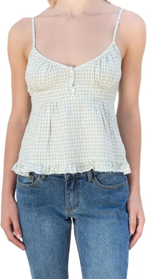 Mxiqqpltky Women Y2k Lace Trim Camisole Sexy Spaghetti Strap V Neck Flowy Crop Tank Tops Fairy Backless Tie Up Slim Cami Top