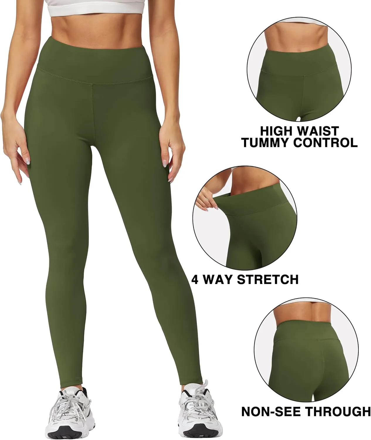 Natural Feelings Buttercloud High Waisted Leggings for Women Ultra Soft Stretch Slim Yoga Leggings