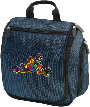Peace Frog Toiletry Bag Or Hanging Mens Peace Frogs Shaving Kit