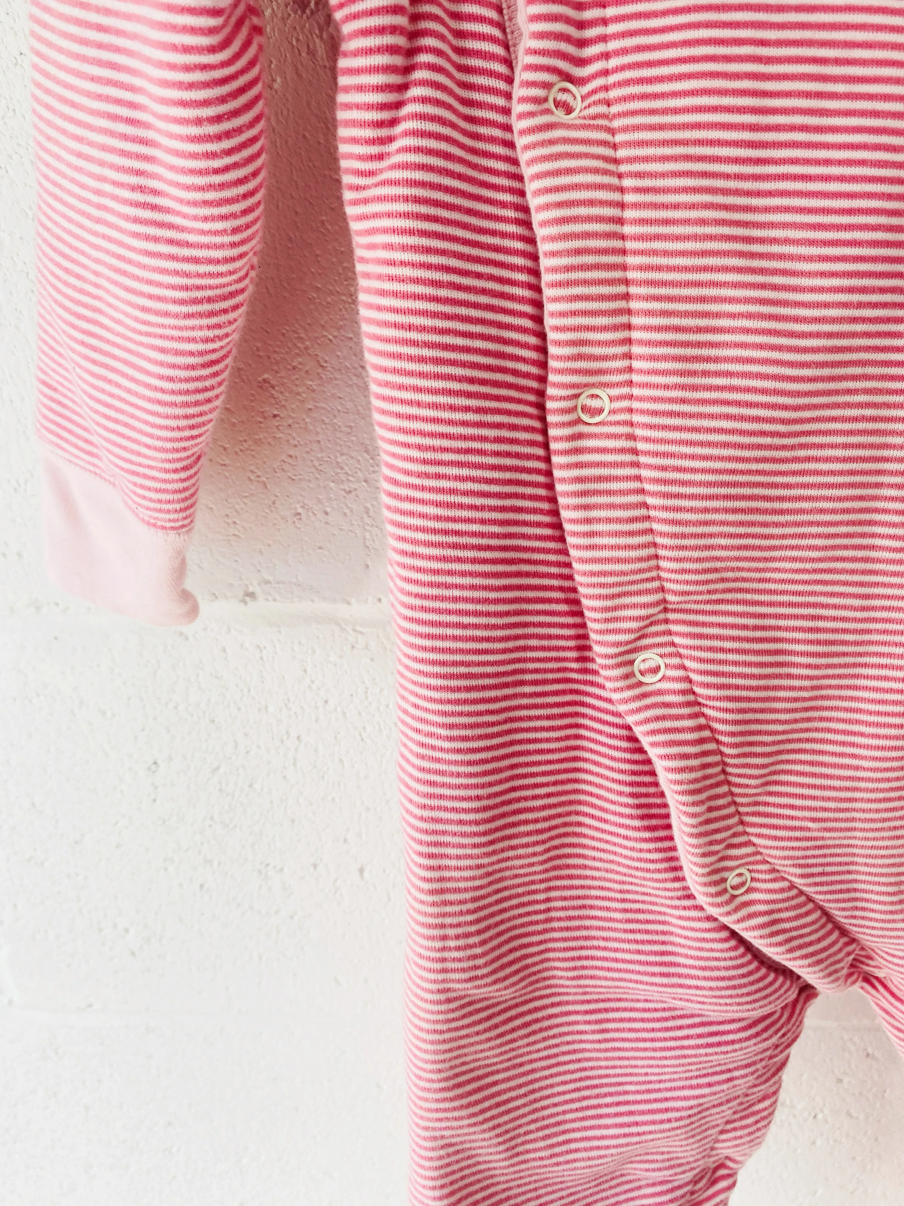 Petit Bateau Pinky Footless Padded Sleeper, 24 months