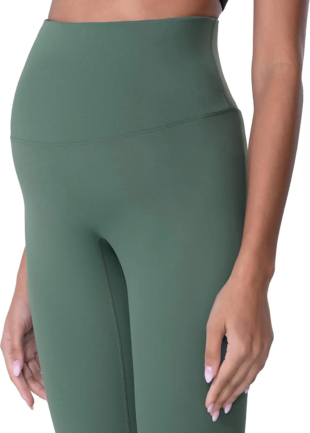 POSHDIVAH Women's Maternity Leggings Over The Belly Pregnancy Yoga Pants Active Wear Workout Leggings
