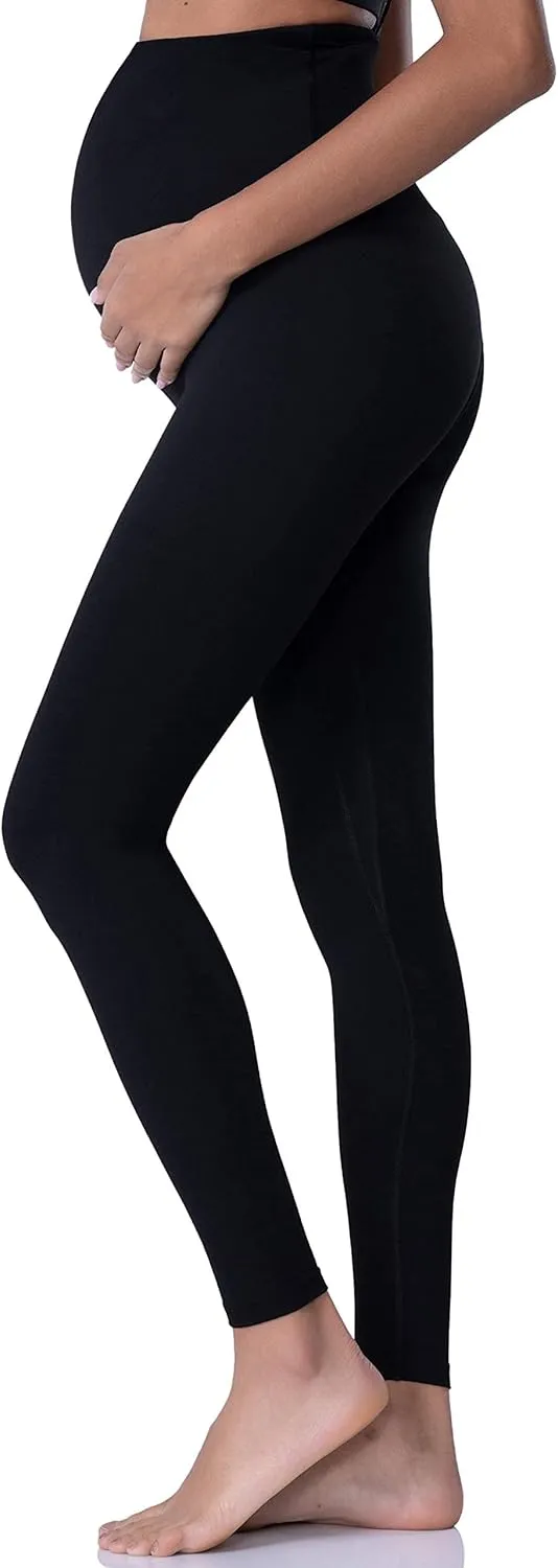 POSHDIVAH Women's Maternity Leggings Over The Belly Pregnancy Yoga Pants Active Wear Workout Leggings