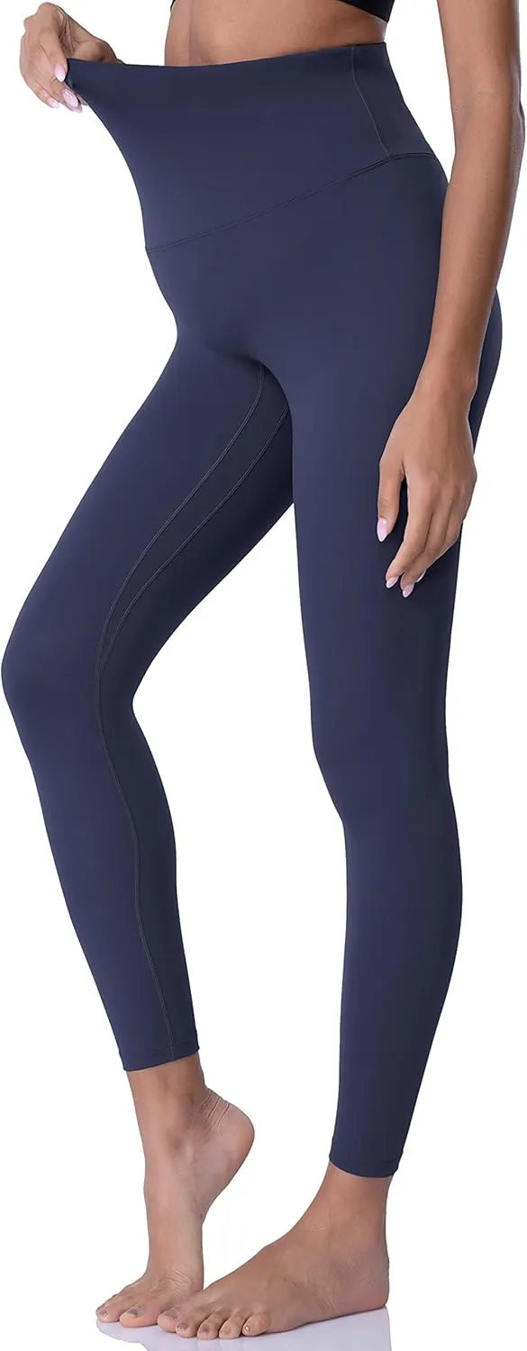 POSHDIVAH Women's Maternity Leggings Over The Belly Pregnancy Yoga Pants Active Wear Workout Leggings