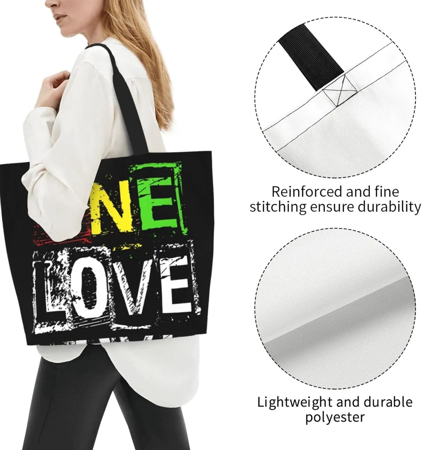 Red Pinks Candy Cane Swirling Women's Tote Bag Large Capacity Single Shoulder Bags Handbag for Shopping Work