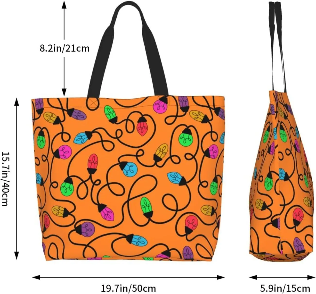 Red Pinks Candy Cane Swirling Women's Tote Bag Large Capacity Single Shoulder Bags Handbag for Shopping Work