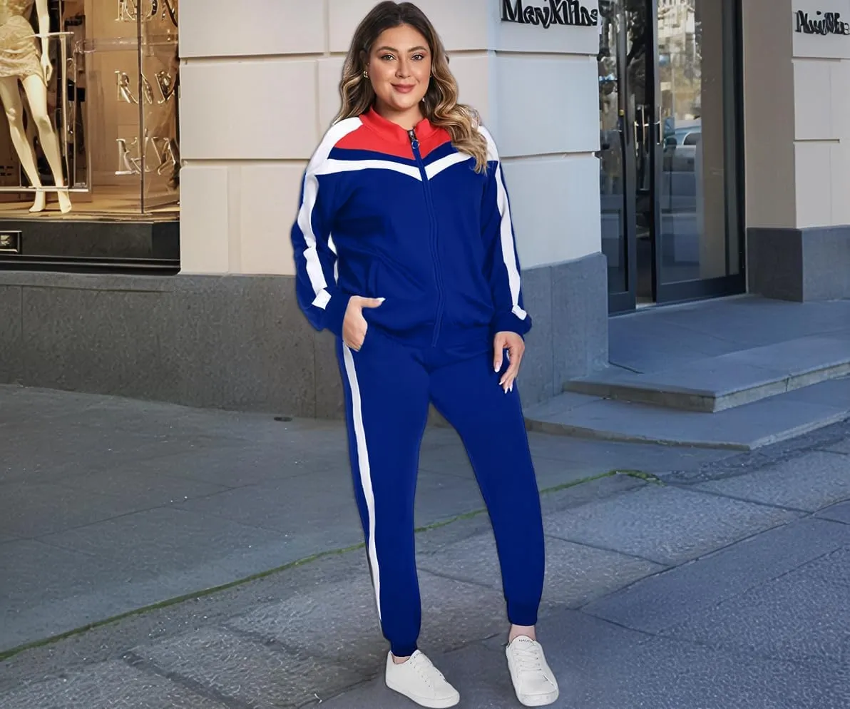 Remxi Workout Sets for Women Two Piece Outfits Jogging Sweat Suits Tops and Long Sweatpants Set Workout Tracksuit