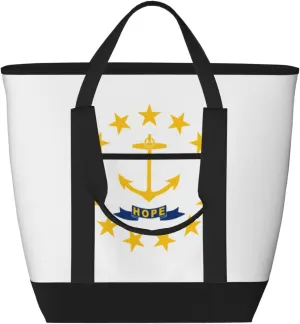 Rhode Island State Flag Women's tote bags and reusable women's beach bags are suitable for travel insulation and cooling bags.