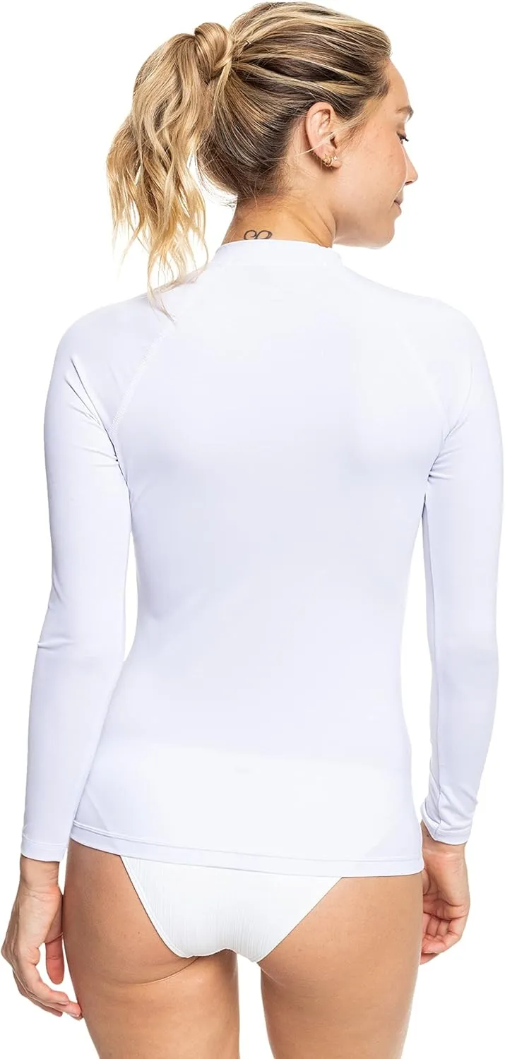Roxy Women's Rashguard  UPF 50 , Compression Fit, Surf, Hiking, Volley, Workout, Yoga, Quick-Dry Swim Shirt