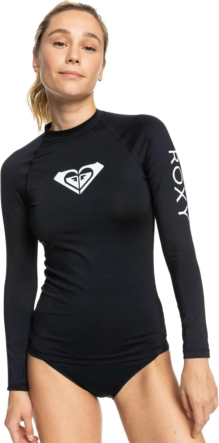 Roxy Women's Rashguard  UPF 50 , Compression Fit, Surf, Hiking, Volley, Workout, Yoga, Quick-Dry Swim Shirt
