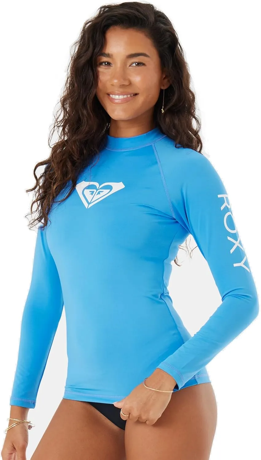 Roxy Women's Rashguard  UPF 50 , Compression Fit, Surf, Hiking, Volley, Workout, Yoga, Quick-Dry Swim Shirt