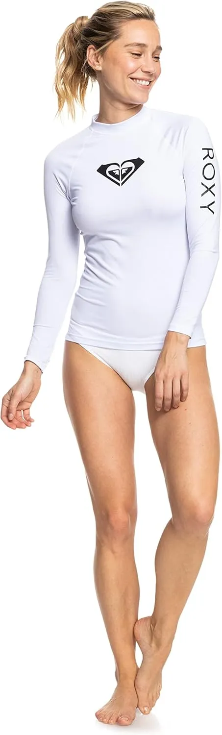 Roxy Women's Rashguard  UPF 50 , Compression Fit, Surf, Hiking, Volley, Workout, Yoga, Quick-Dry Swim Shirt