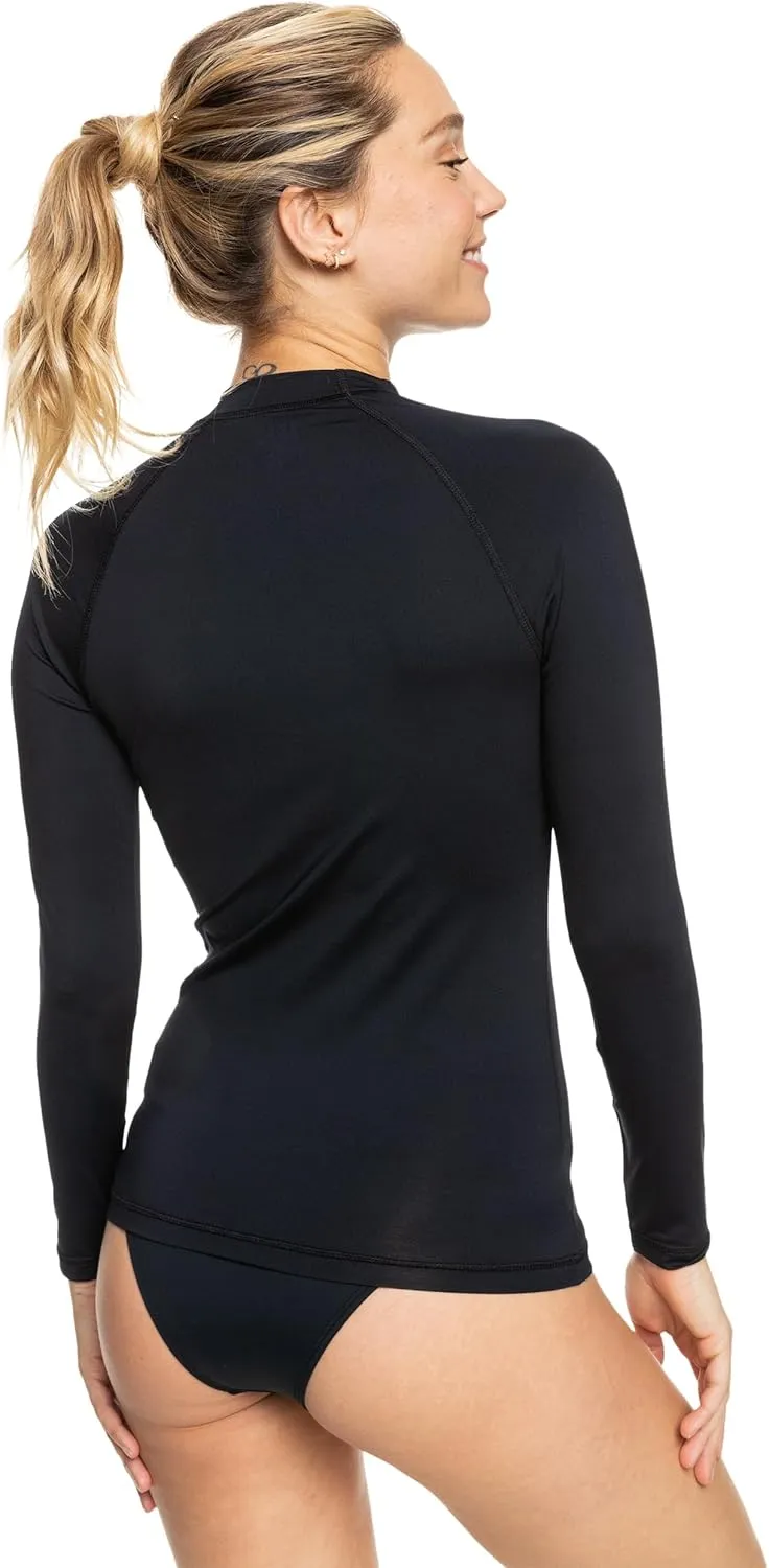Roxy Women's Rashguard  UPF 50 , Compression Fit, Surf, Hiking, Volley, Workout, Yoga, Quick-Dry Swim Shirt