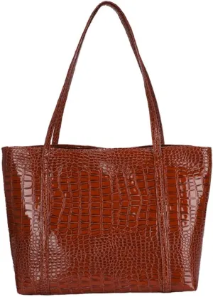 Shiny Tote Bags for Women Patent Faux Leather Handbags Large Purse Satchel Bag Hobo Handbag Shoulder Bag Minimalist