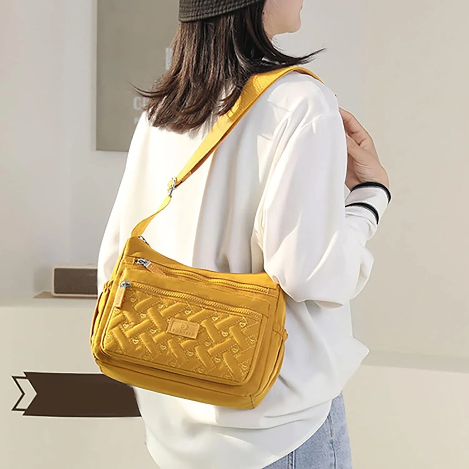 Shoulder Bag for Women Womens Pocket Casual Crossbody Bag Shoulder Messenger Handbag For Daily Use Travel