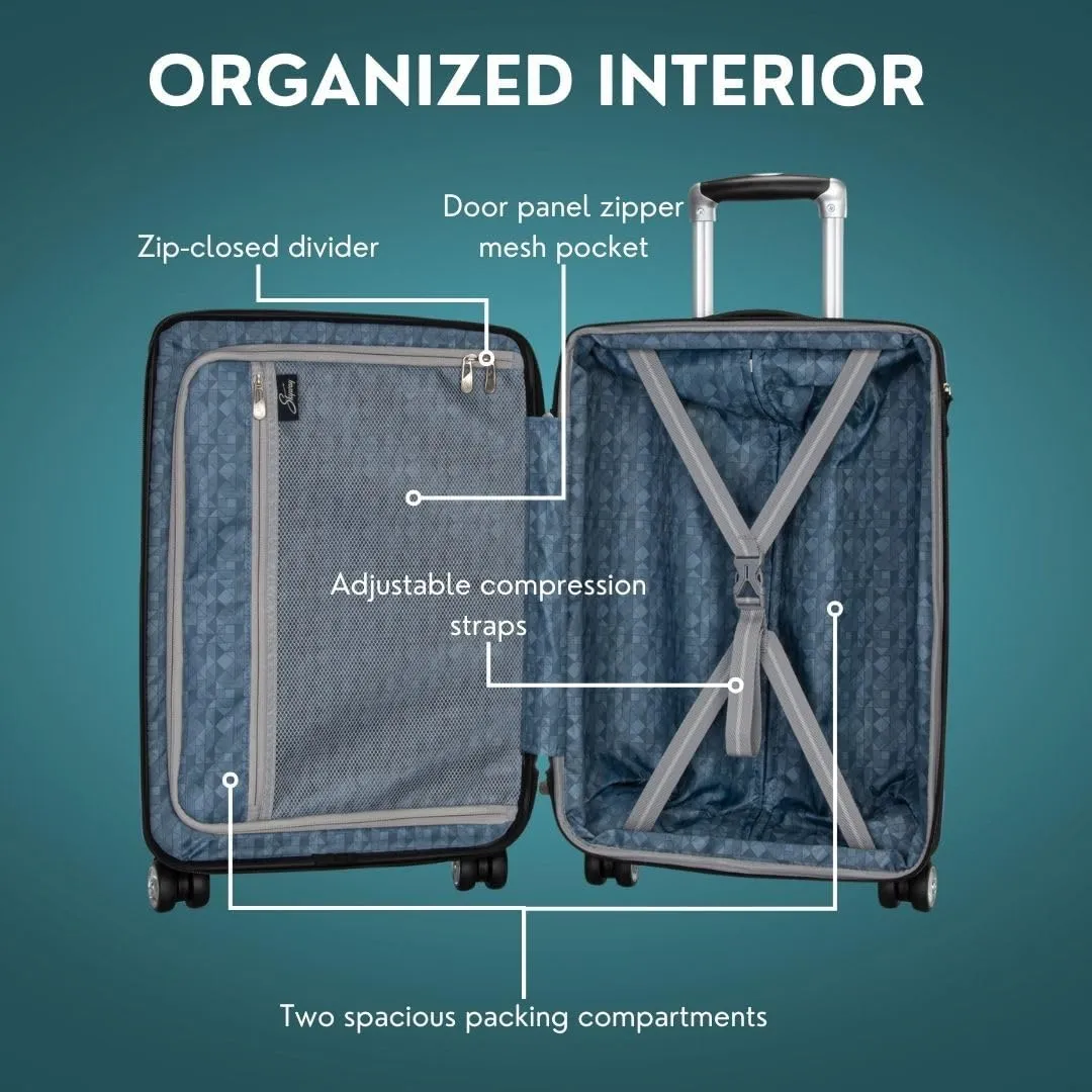 Skyway Nimbus 4.0 Expandable, Durable Hardside, 4 Wheel Spinner, Lightweight Suitcase, Unisex, Stylish