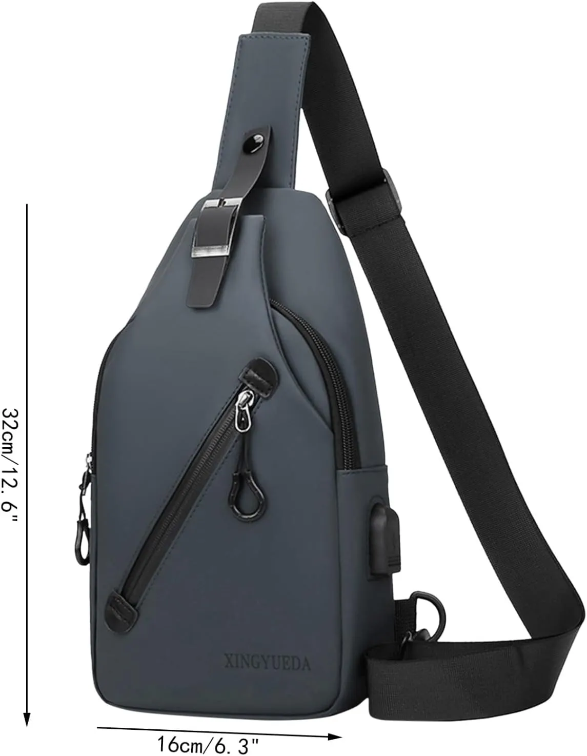 Small Backpack Purses for Women Chest Bags Daypack Crossbody for Travel Sport Running Hiking Foldable Backpack(Grey)