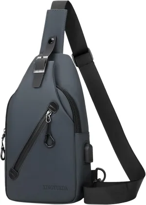 Small Backpack Purses for Women Chest Bags Daypack Crossbody for Travel Sport Running Hiking Foldable Backpack(Grey)